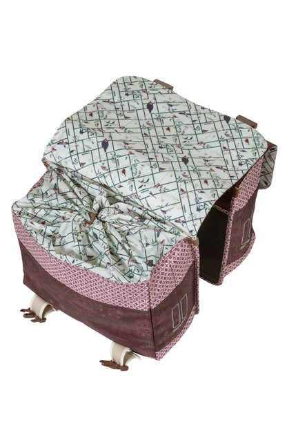 Basil 18012 Bohème dubbele fietstas 35L fig rood