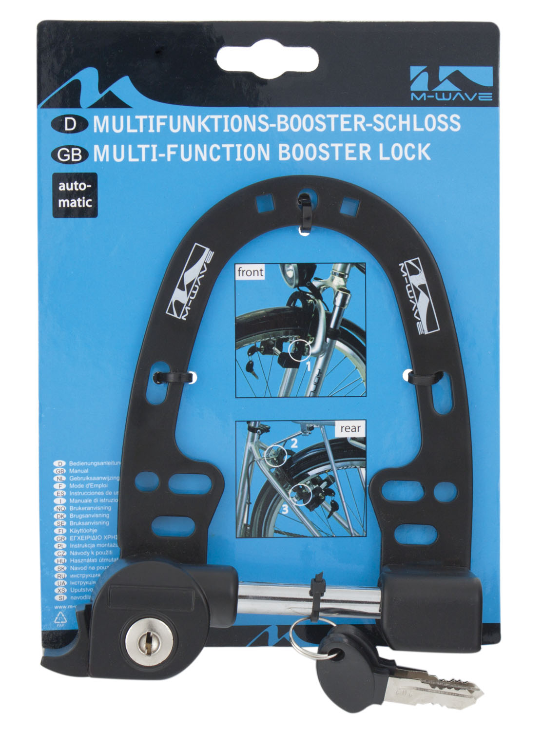 M-Wave Booster klap slot zwart op kaart