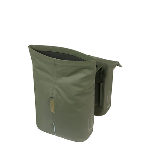 Basil 18378 City dubbele fietstas MIK 28-32L moss green