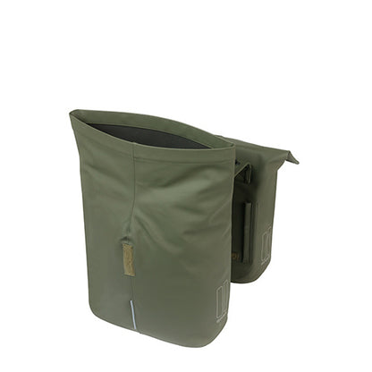 Basil 18378 City dubbele fietstas MIK 28-32L moss green