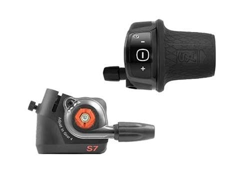 Sun Race draaigreepversteller 7V. met click box voor SRAM S7