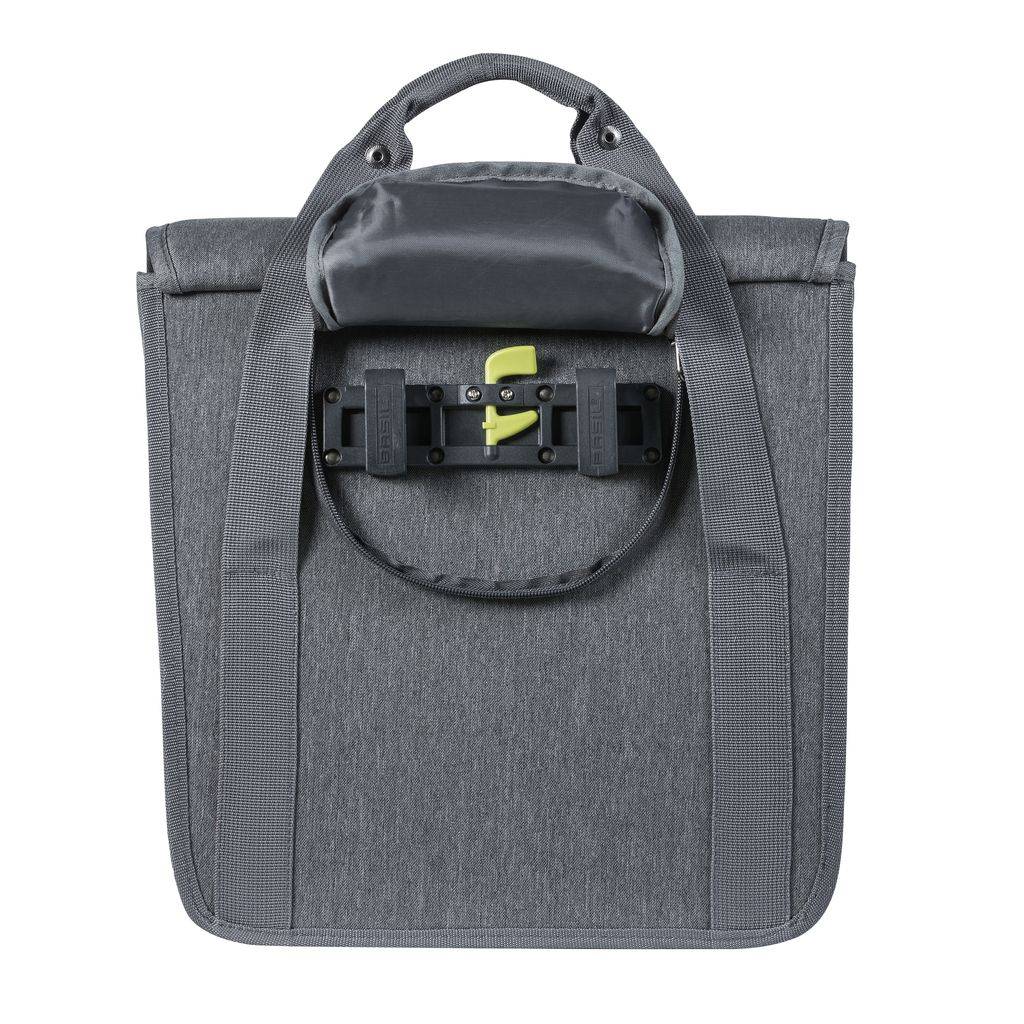 Basil 17765 GO enkele fietstas 16L. grey melee