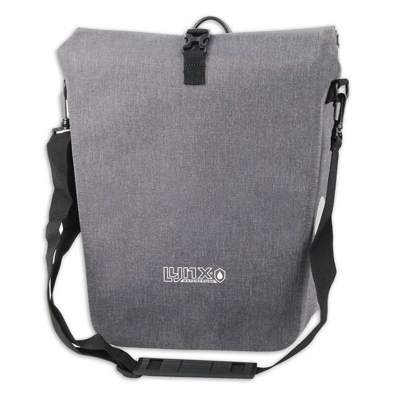 Lynx enkele fietstas Canyon 23 ltr. grijs TPU waterdicht