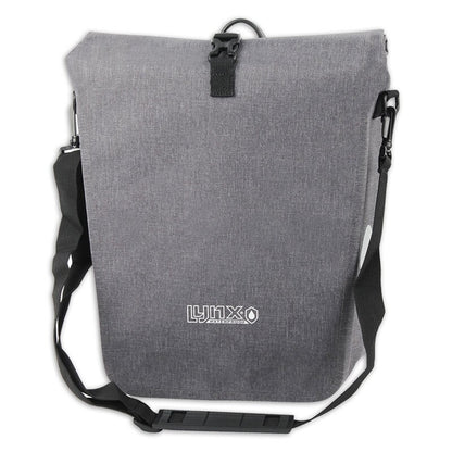 Lynx enkele fietstas Canyon 23 ltr. grijs TPU waterdicht