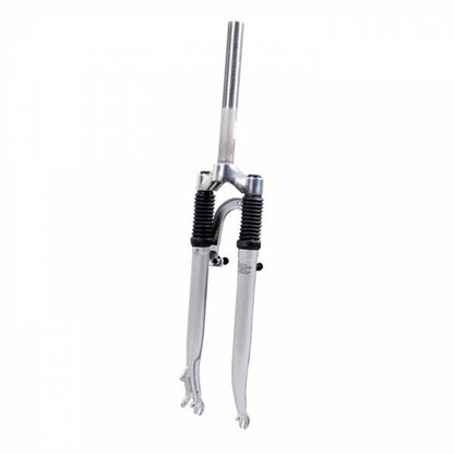 Verende voorvork 28" - 1.1/8" zilver disc brake