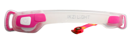 IkziLight armband stripled 2 x led roze