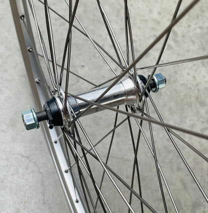 Voorwiel 28" - 622X19 Skorpion alu. zilver FM21 vast sp. 14 RVS