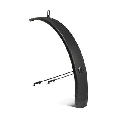 Eurofender URB010 voorspatbord 20" Tempo mat zwart 65 mm. voor Urban Arrow bakfietsen