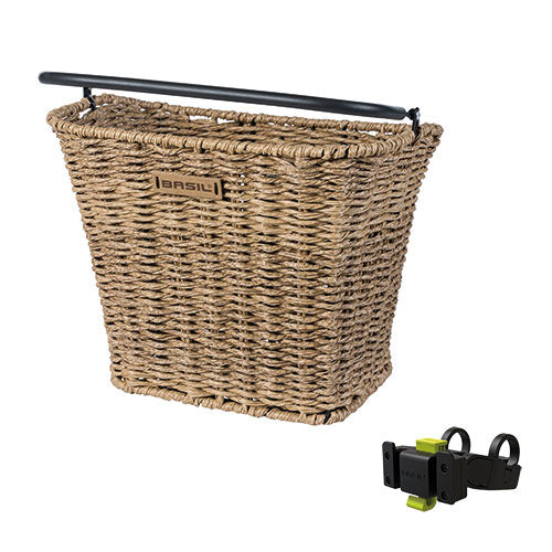 Basil 19043 Bremen RL fietsmand voorop KF + stuurbochthouder seagrass