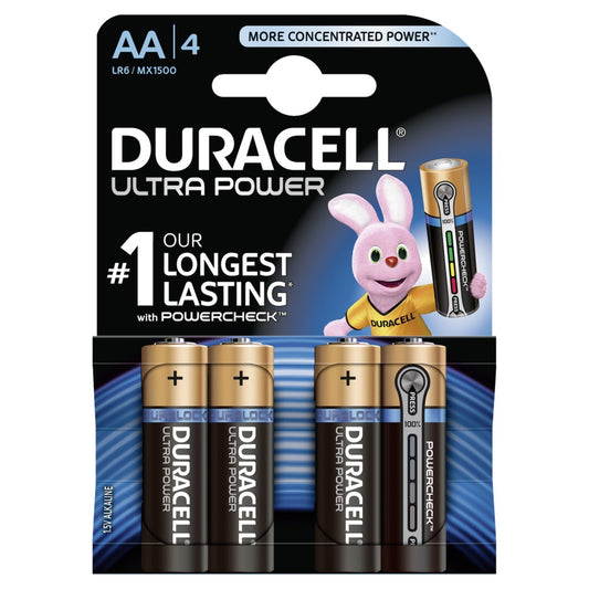 Batterij Duracell Ultra Power  LR6 MX1500 AA