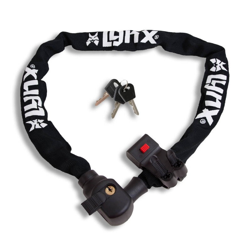 Lynx kettingslot black 5.5 mm. x 100 cm. nylon hoes