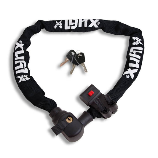 Lynx kettingslot black 5.5 mm. x 100 cm. nylon hoes