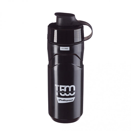Polisport bidon T500 thermo zwart/grijs