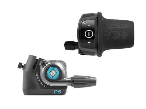 Sun Race draaigreepversteller 5V. met click box voor SRAM P5