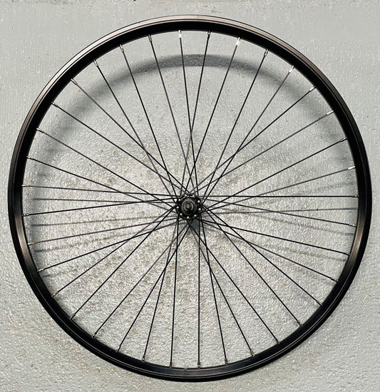 Voorwiel 28" - 622X19C Dynamic 3 zwart/zwarte spaken zwarte naaf
