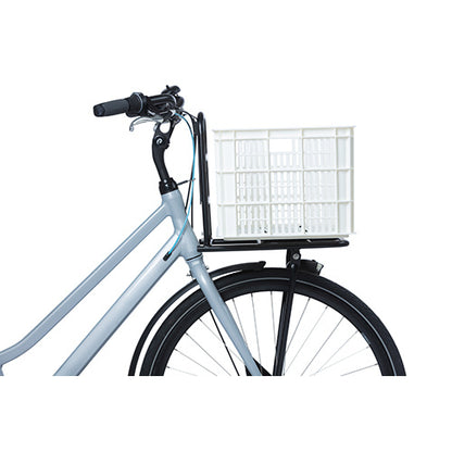 Basil 21162 Crate L fietskrat gerecycled kunststof groot 40L bright white