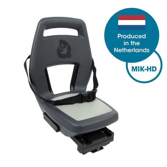 Qibbel Q351 Junior 6+ zitje Granite Grey incl. voetsteunen en voetbeschermingsplaten