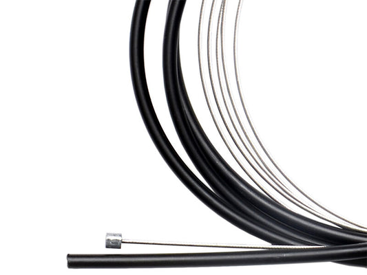 Simson 020227 versnellingskabel universeel S.A. oud + nieuw / Gazelle 2 nippels zwart gagalvaniseerd