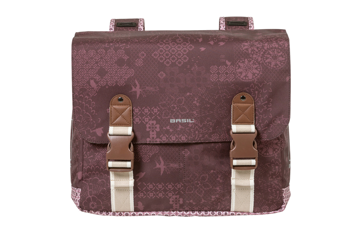 Basil 18012 Bohème dubbele fietstas 35L fig rood
