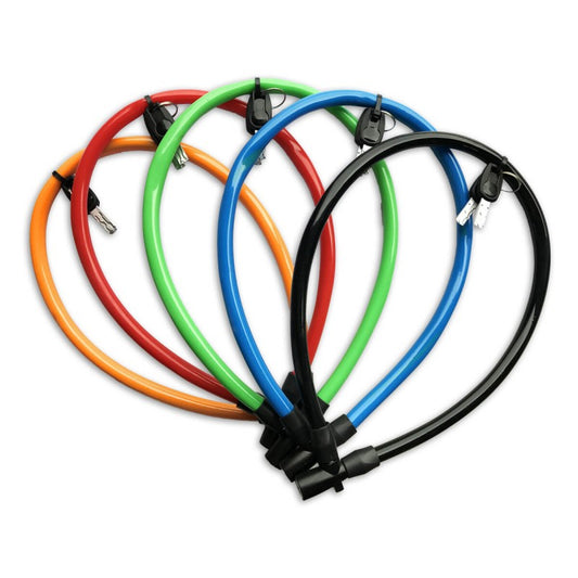 Lynx cylinder kabelslot sorti kleuren 6 mm. x 65 cm.