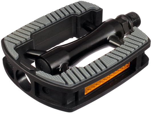 Union pedaal SP-821 AM alu. huis zwart, PP zwart, non slip grijs