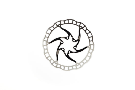 Elvedes 2015194 LX16 one piece rotor ø160 mm. 85 gr. met 6 remschijfboutjes zwart