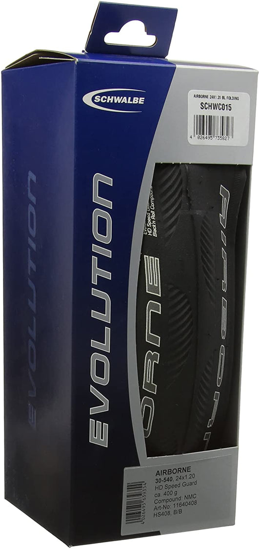 Bub. 30-540 / 24x1.20 HS 408 Airborne HD Speed Guard vouw B/B 2grip - Schwalbe 11640408.02*