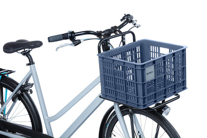 Basil 21135 Crate M fietskrat gerecycled kunststof medium 29,5L bluestone