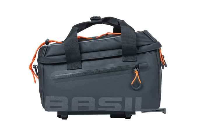 Basil 18114 Miles Tarpaulin bagagedragertas MIK 7L. zwart/oranje