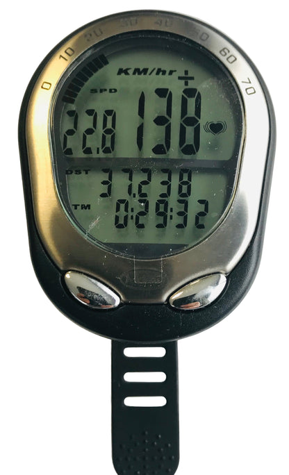 M-ighty fietscomputer/hartslagmeter 20 functie's excl. batterijen