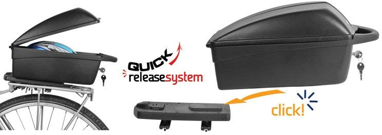 Polisport New Top Box for bicycle 11 LTS Quick Release System