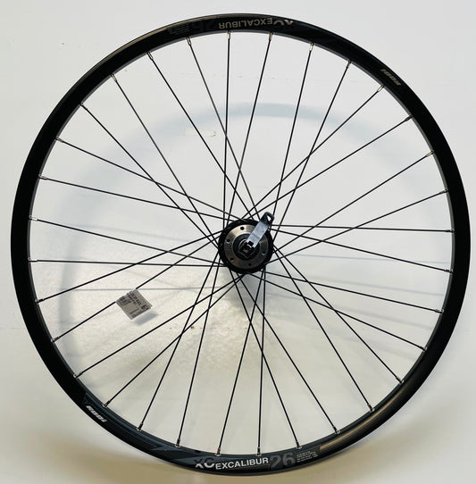 Achterwiel 26" - 559X19 IIS Excalibur 2XC DB600 QR zwart schijfrem cassette