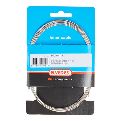 Elvedes 6472RVS-3M derailleur-/ versnellingskabel 3M. RVS Shimano