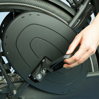 Qibbel Q351 Junior 6+ zitje Granite Grey incl. voetsteunen en voetbeschermingsplaten