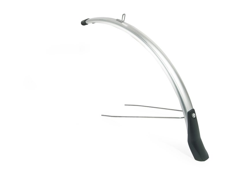 Eurofender spatbord voor Snello 28" - 46 mm. zilver