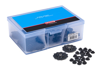 Elvedes 2017086-BOX 10 derailleurwieltjes 2x11T standaard lager + spacers (10)