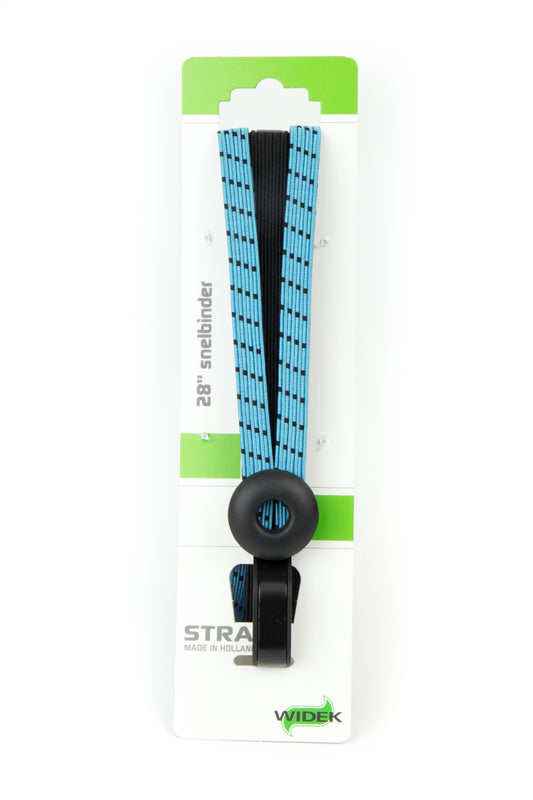 Widek Eye veiligheidsbinder met stalen haken 24/12/12 mm. zwart/babyblauw/babyblauw 191124 op kaart (54 cm.)