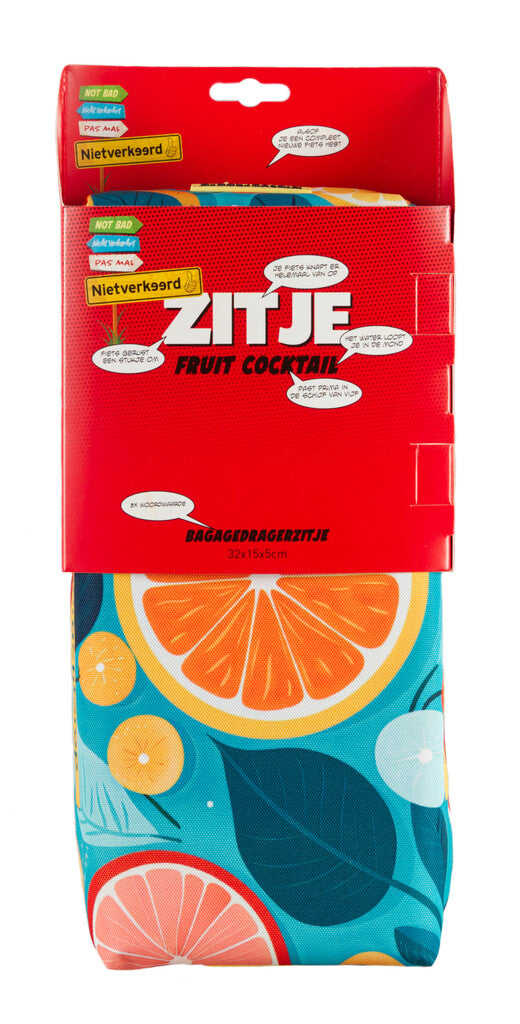 N/V zitje bagagedrager 32x15x5 cm. Fruit Cocktail