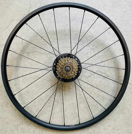 Achterwiel 24" - 507 / 24x1.75 BFK zwart freewheel disc