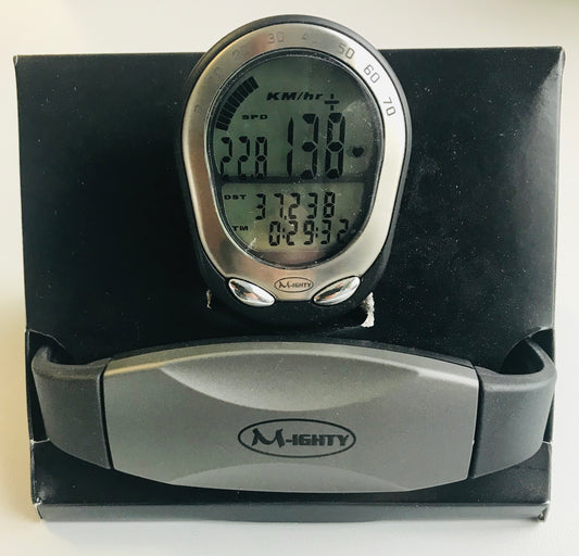 M-ighty fietscomputer/hartslagmeter 20 functie's excl. batterijen