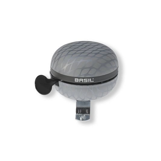 Basil 50463 Noir Bell ding dong bel Silver Metallic