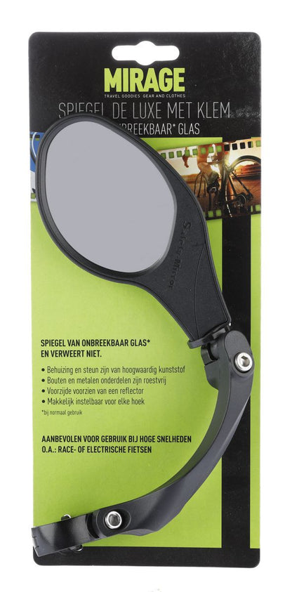 Mirage spiegel Uno luxe links zwart