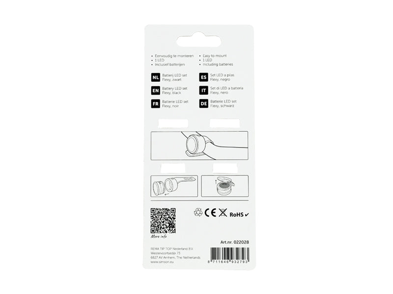 Simson 022028 Batterij LED set "Flexy" 1 LED
