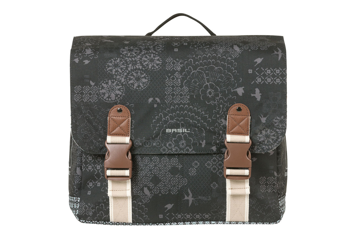 Basil 18049 Bohème dubbele fietstas MIK 35L charcoal
