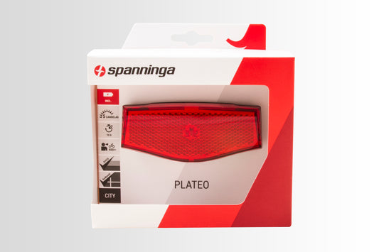 Spanninga Plateo XB achterlicht incl. 2 x AAA batterij