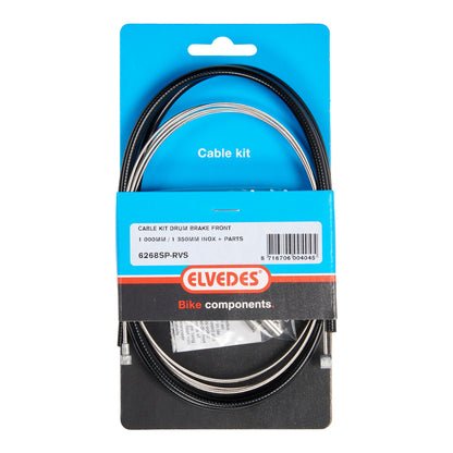 Elvedes 6268SP-RVS kabel TV universeel met draadeind + inbus zwart