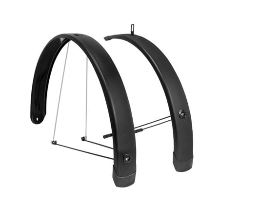 Eurofender URB010 voorspatbord 20" Tempo mat zwart 65 mm. voor Urban Arrow bakfietsen
