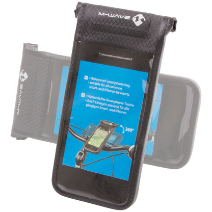M-Wave smartphone tas waterdicht voor alle Smart- en iPhones met draaibare qr houder