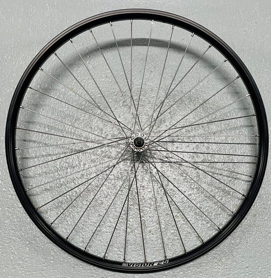 Voorwiel 28" - 622x25C Dynamic zwart RVS spaken alu. voornaaf