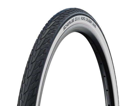 Bub. 37-622 / 28x1.40 - 700x35C HS 484 Road Cruiser K-Guard B/W+RT GREEN - Schwalbe 11159014
